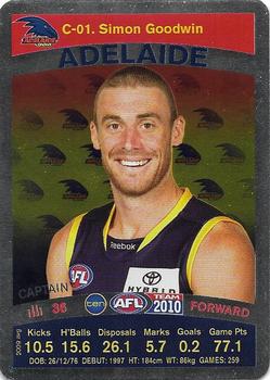 2010 Team Zone AFL Team - Captains Silver #C-01 Simon Goodwin Front